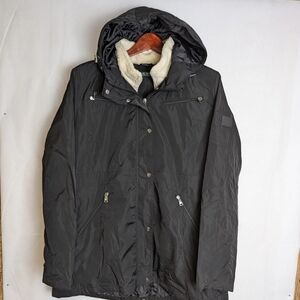 Men's Black Hooded Jacket